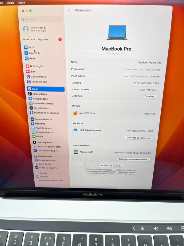Macbook Pro 16 (2019) - Imagem 3
